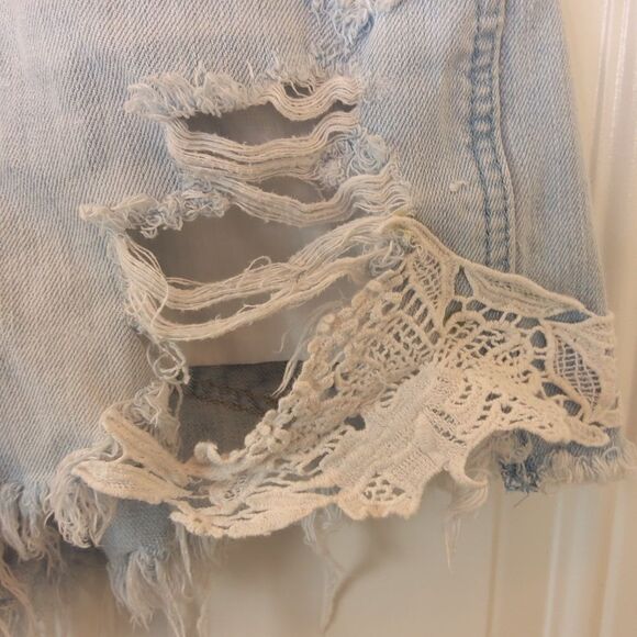 Hollister short short high-rise destroyed five pocket booty shorts - Picture 9 of 16